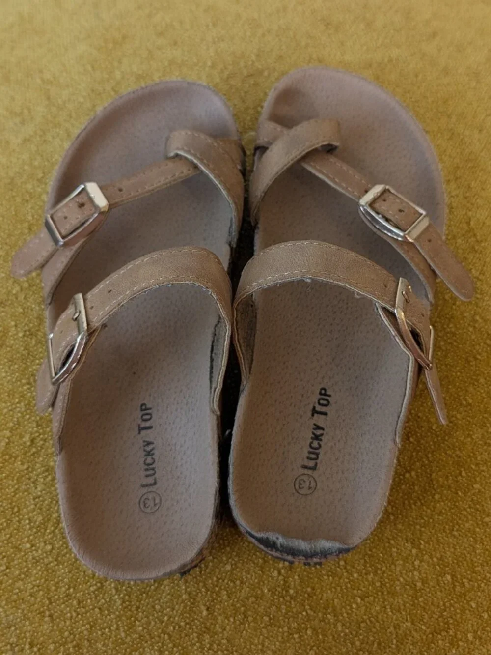 Lucky Top Sandals Shoes Girls Size 13
